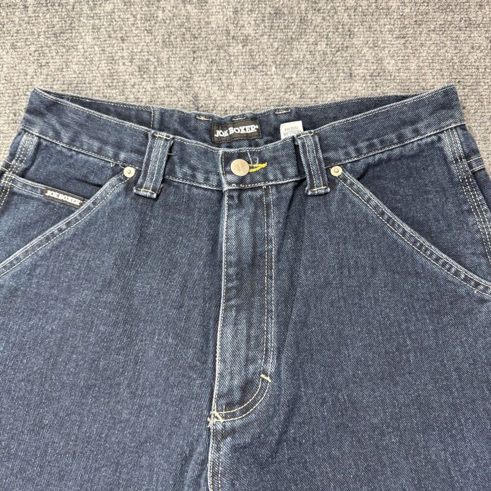 Vintage Joe Boxer Carpenter Jeans USA Made 32x32 Dark Wash Workwear